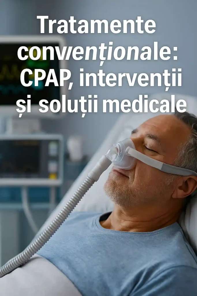 Apneea în somn se vindecă? Cauze, simptome și tratamente naturiste Bărbat matur tratat cu mască CPAP în spital pentru apnee obstructivă de somn, soluție medicală eficientă