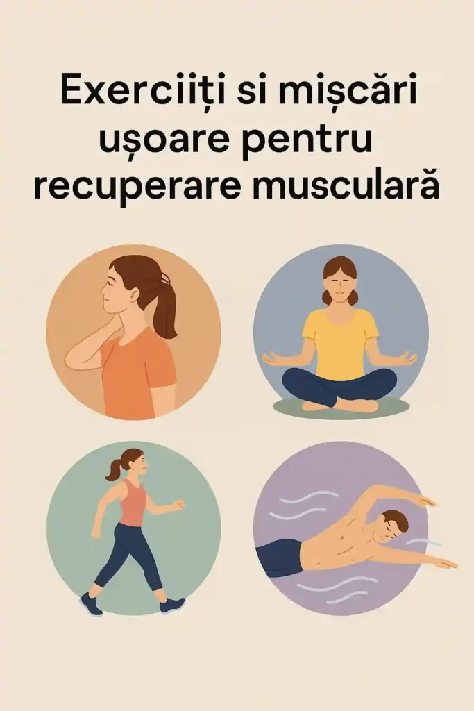 Exerciții ușoare pentru recuperare musculară – stretching, yoga, mers pe jos și înot, recomandate în durerile musculare